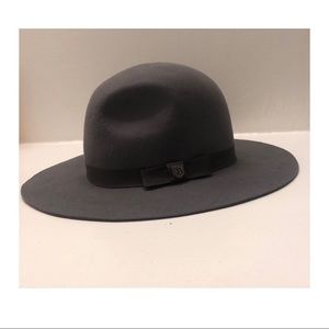 Brixton Grey Floppy Wool Hat